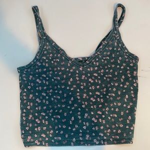 American Eagle Grey crop top. Size: Small